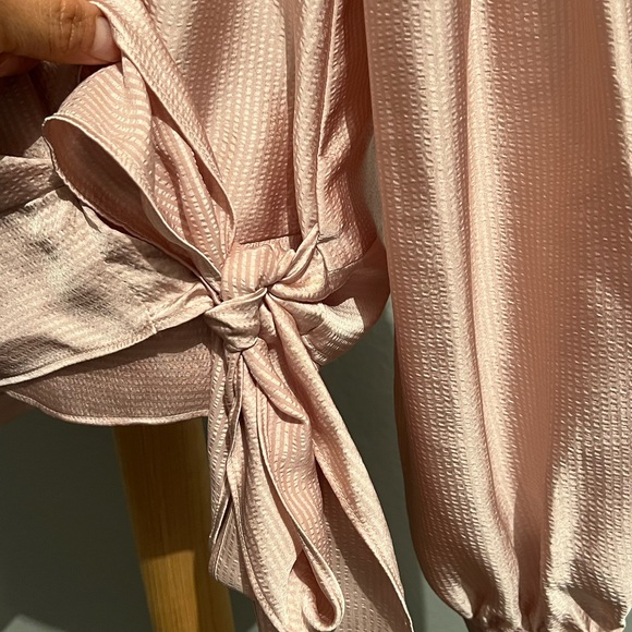 Michael Kors Blush Wrap Blouse - Picture 4 of 7